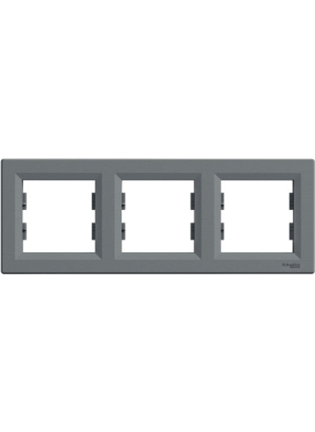 Schneider Electric Schneider Asfora Steel Triple Frame Horizontal  - Image 1
