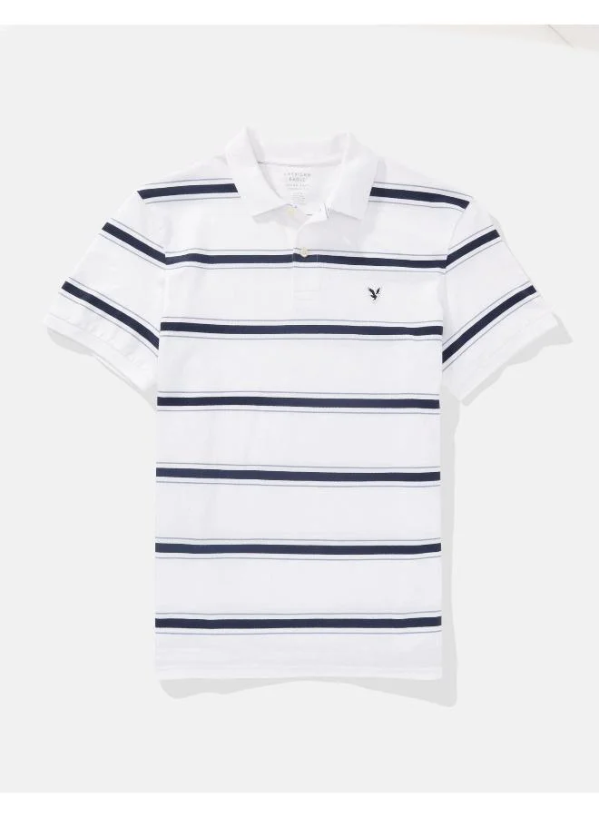 امريكان ايجل Stripe Detail Collar Polo Shirt