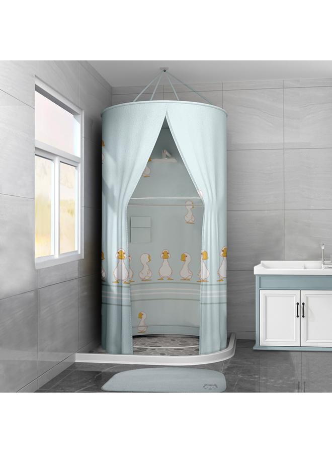 Bluejw Bathroom Shower Curtain Waterproof Cloth Bathroom Bath Cover Bath Cover Winter Household Heat Preservation Cover Warm Bath Photo Thickening - Image 1