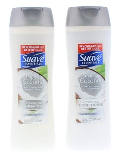 Suave Suave Essentials Tropical Coconut Shampoo and Conditioner 15 Fl Oz 