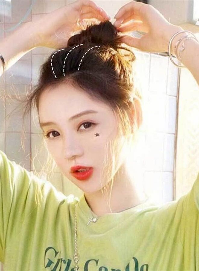 Bamboo Luxury 2Pcs Sponge Bump It Up Volume Hair Base Set Charming Bump It Up Volume Inserts Hair Bump Up Comb Hair Stick Bun Maker Bun Shaper Styling Insert Tool Hair Pad Accessories(Brown) - Image 4