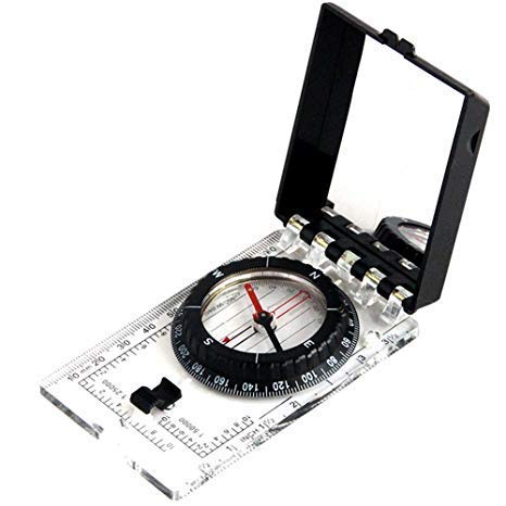 VENEKETY Map Ruler Mirror Scale Navigation Compass Scouts Survival Outdoor Camping Kits - Image 3