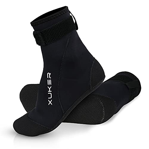 XUKER Neoprene Water Socks 3mm, Sand Proof Beach Volleyball Socks Diving Socks for Outdoor Water Sports - Image 1