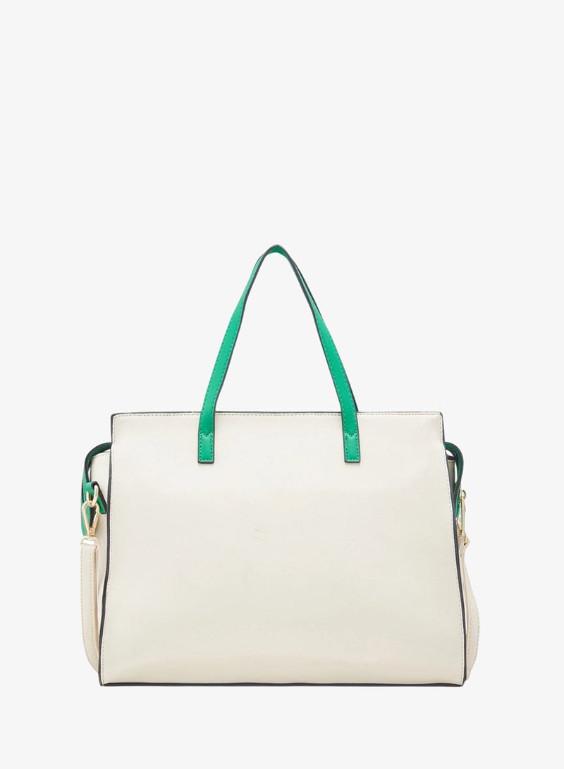 CAPRESE-TIERA SATCHEL LARGE CREAM - Image 5