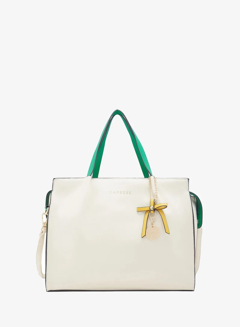 CAPRESE CAPRESE-TIERA SATCHEL LARGE CREAM