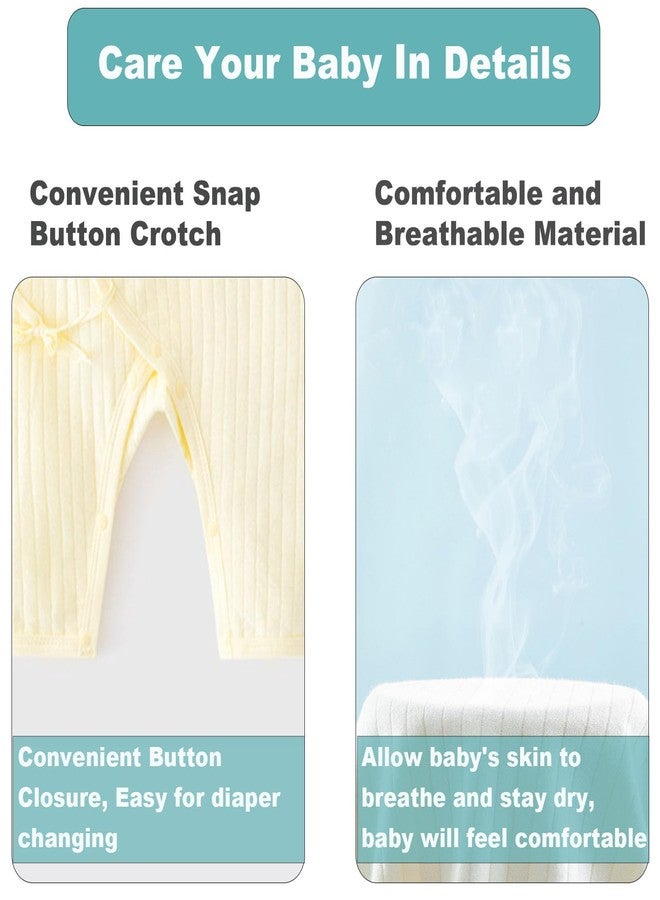 KeCool Baby Boys Girls Romper with Hat Unisex Infant Clothes Set, 100% Cotton Soft Cute Bear Newborn Infant Baby Jumpsuit Bodysuit Clothes Long Sleeve (Khaki, 0-1 Months) - Image 5