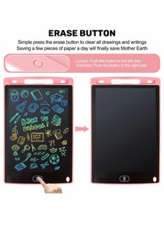 Y&D LCD Writing Tablet, Doodle Scribbler Pad 8.5 inch Colorful Screen Drawing Board Learning Gift for Kids, Educational Toys 3-6 Years Old Boys and Girls（2 Pack ）  - Image 3