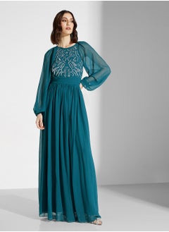 Frock and Frill Embellished Mesh Detailed Dress  - Image 4