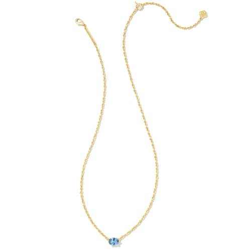 Kendra Scott Cailin 14k Gold-Plated Pendant Necklace in Blue Violet Crystal, Fashion Jewelry for Women - Image 2