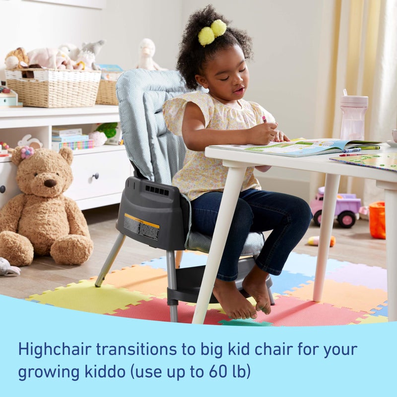 Graco Made2Grow 5-in-1 Convertible Highchair, Adjustable Baby to Toddler Seat, Hudson - Image 4