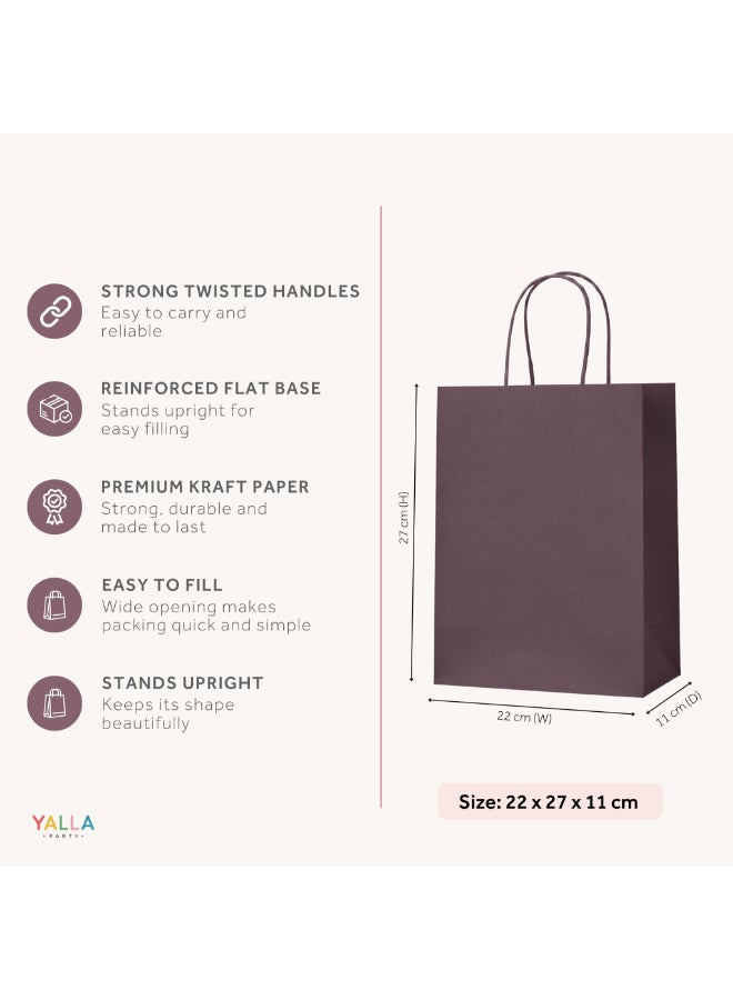 Party Camel Purple Paper Party Bags - Pack of 8 - Image 3