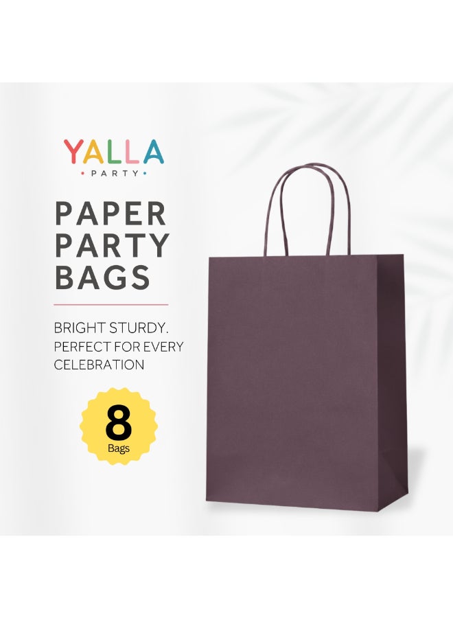 Party Camel Purple Paper Party Bags - Pack of 8 - Image 2
