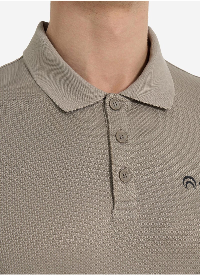 Outventure - Men's Polo Shirt Beige EU 44-46, Outventure, Moisture-Wicking Fabric, Quick-Drying, Durable and Comfortable for Active Adventures - Image 1