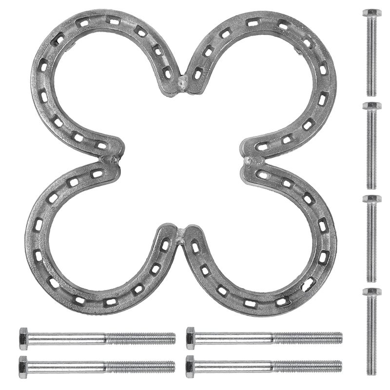 Nbguigdstr Dutch Oven Stand Made Of Steel Horseshoes-Camp Dutch Oven Tripod-Cast Iron Dutch Oven Tool-Dutch Oven Holder-Outdoor Cooking Rack(10.2""X 10.2"") - Image 2
