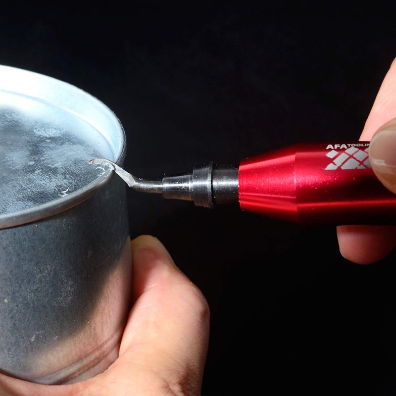 AFA Tooling - Deburring Tool & 2 Countersink Hand Reamers with 10 Blades - Works on Metal, Resin, PVC Pipes, Copper, Plastic and 3D Printed Edges - Plumbing & 3D Printing Burr Removal Reamer Tool