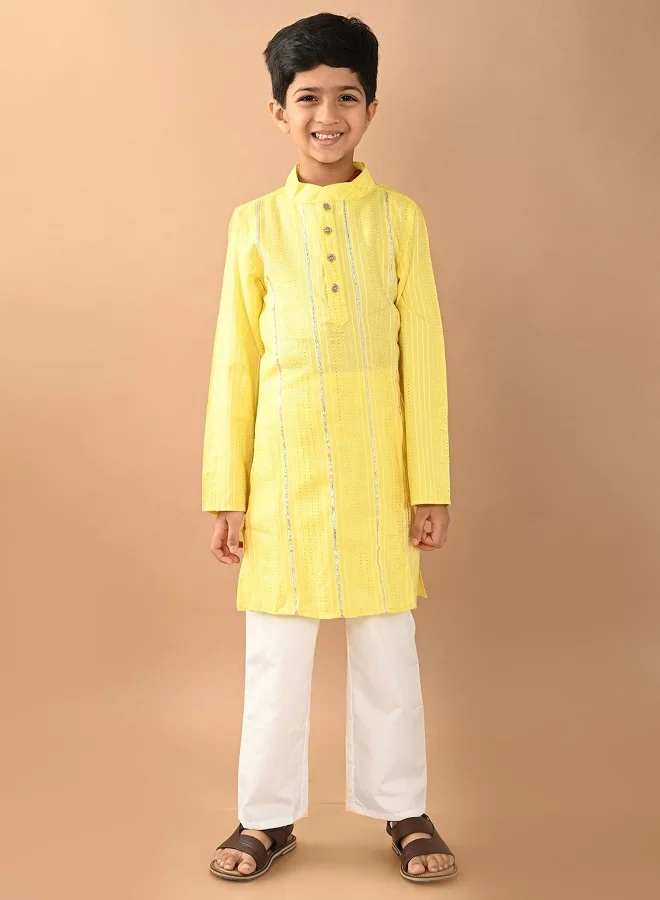 LILPICKS Printed Kurta Pajama Set