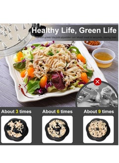 General Chicken Shredder Large Chicken Breast Shredder Tool Twist with Brush&Fork, Visible Meat Shredder Machine, Strong Anti-Slip Strip, Ergonomic Handle, BPA Free, Suitable for Beef Chicken  - Image 2
