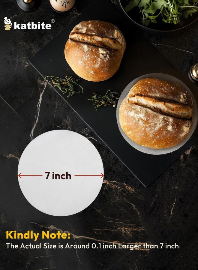 Katbite Heavy Duty Parchment Rounds 7 Inch 200 Pcs, 4"6"8"9"10"12" Parchment Paper Rounds Available, Uses for Cake Baking, Air Fryer Liners - Image 3