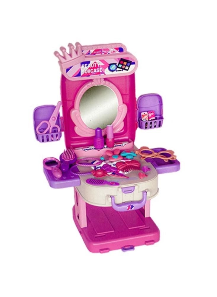 Makeup Kids Makeup Play Set – 3-in-1 Beauty Backpack with Mirror & Accessories - Image 2