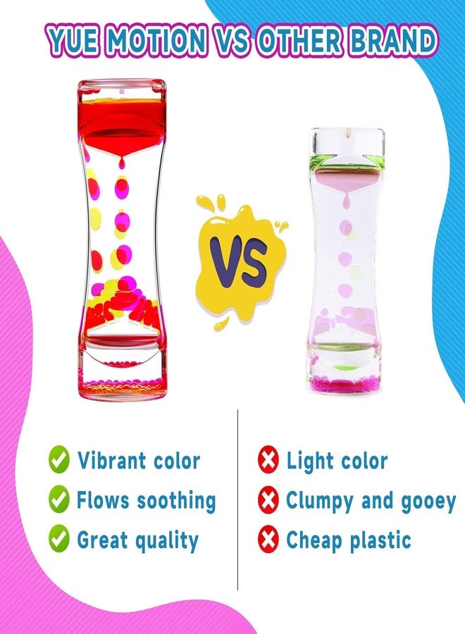 PiyuBind 2 Pack Liquid Motion Bubbler Timer - Sensory Calming Fidget Toy for Kids, Teens & Adults - ADHD Autism Anxiety Relief, Colorful Hourglass Desk Decor Stress Reliever, Visual Relaxing Toy - Image 3