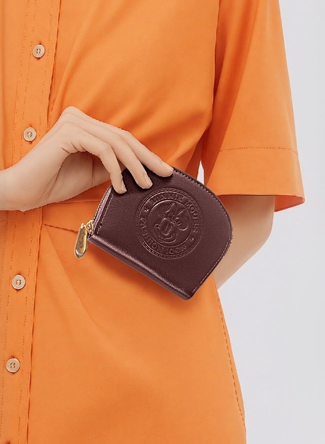 Disney Minnie Mouse Card Holder, Card Case, Women's Cartoon Wallet, Coin Purse, Zipper Closure - Image 4