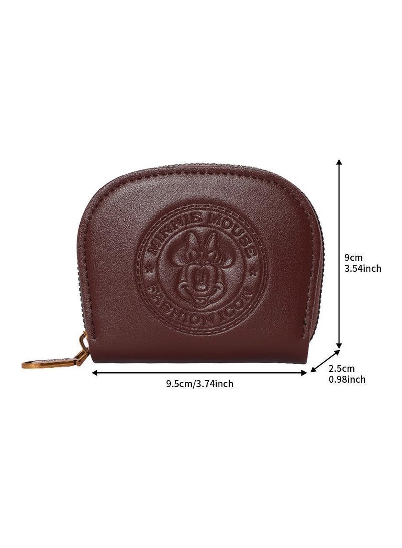 Disney Minnie Mouse Card Holder, Card Case, Women's Cartoon Wallet, Coin Purse, Zipper Closure - Image 5