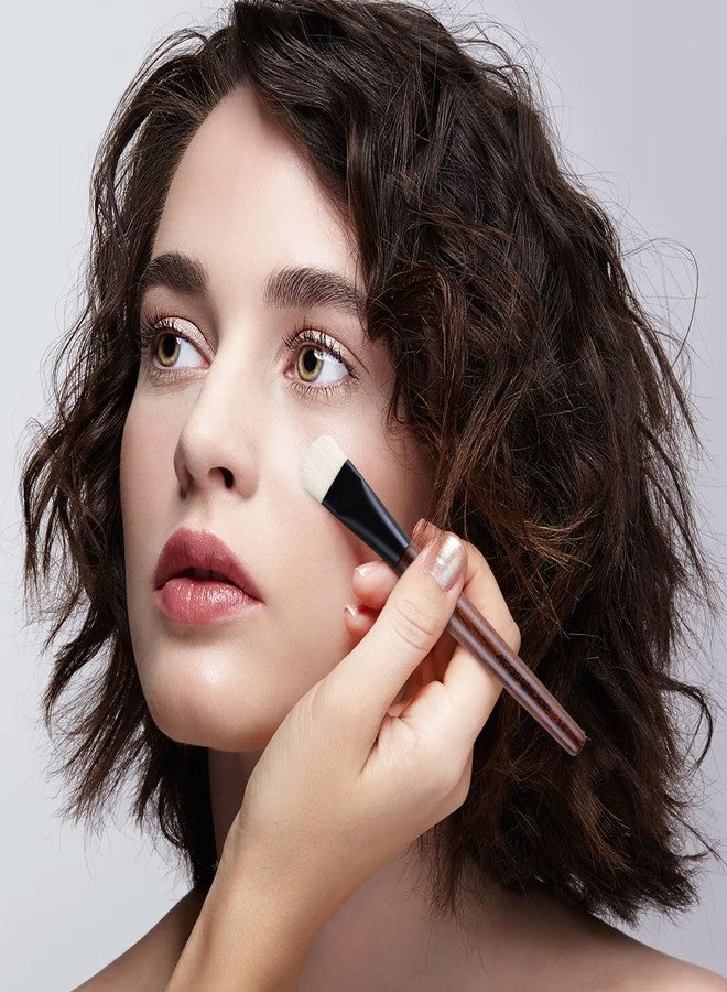 ACOSBRUOP Small Foundation Brush, Premium Soft Bristle Detail Primer Face Brush for Blending Foundation, Foundation Cream, Studio Quality Makeup Brush Tools - Image 2