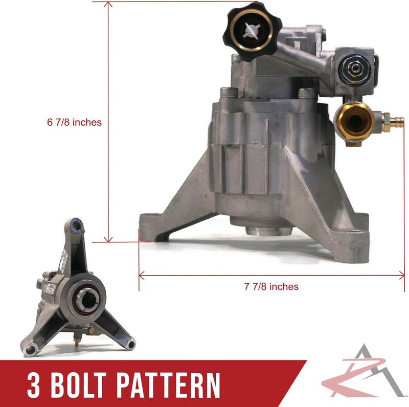 Himore Pressure Washer Water PUMP Excell VR2500 VR2522 VR2530 Troybilt 020486 & More - Image 3