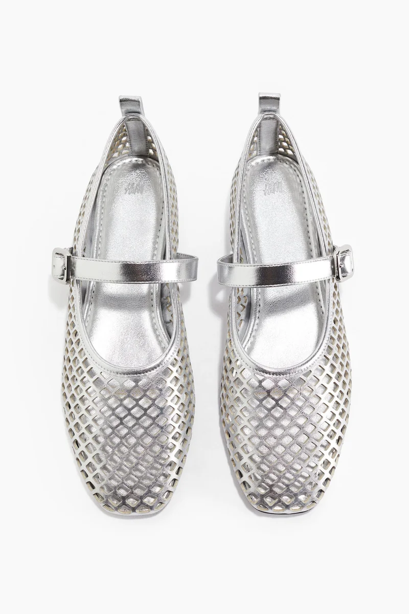 H&M Perforated Mary Jane ballet pumps