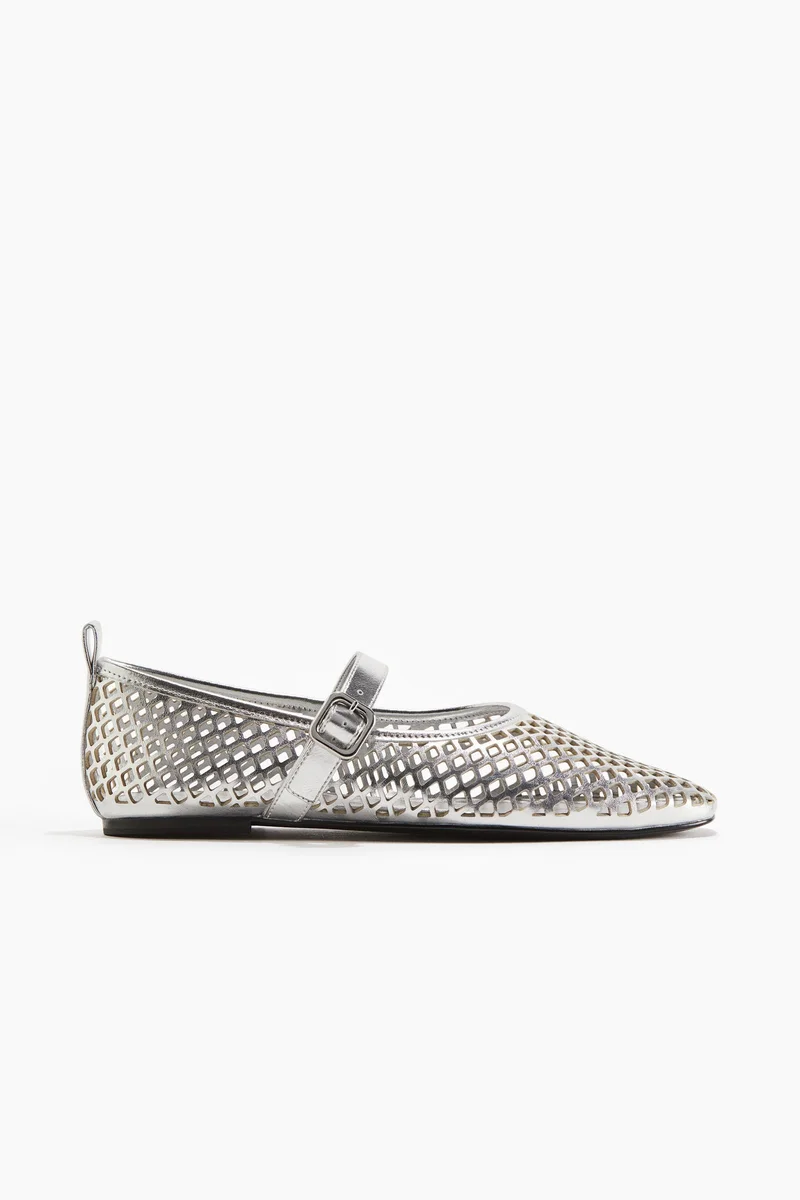 H&M Perforated Mary Jane ballet pumps