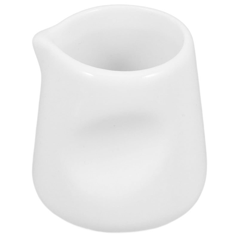 إبريق صغير من السيراميك الأبيض لتصفية حليب القشدة، جاج صغير للصلصة لتقديم القهوة والشاي - Image 2
