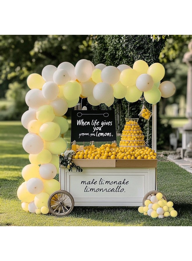 RUBFAC 129pcs Pastel Yellow Balloons Different Sizes 18 12 10 5 Inches Light Yellow Balloons for Happy Birthday Wedding Anniversary Baby Shower Garland Arch Party Decoration - Image 5
