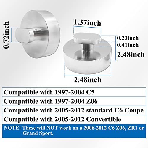 GREATUS Lifting Jack Pad/Puck Compatible with 1997 1998 1999 2000 2001 2002 2003 2004 C5 Z06 and 2005 2006 2007 2008 2009 2010 2011 2012 Standard C6 Coupe and Convertible-Set 4 Billet Aluminum. - Image 5