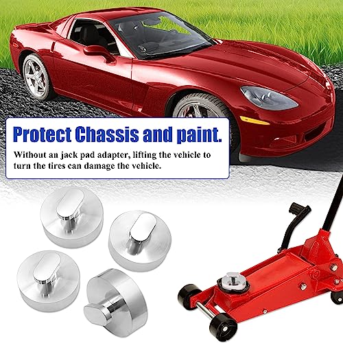 GREATUS Lifting Jack Pad/Puck Compatible with 1997 1998 1999 2000 2001 2002 2003 2004 C5 Z06 and 2005 2006 2007 2008 2009 2010 2011 2012 Standard C6 Coupe and Convertible-Set 4 Billet Aluminum. - Image 4