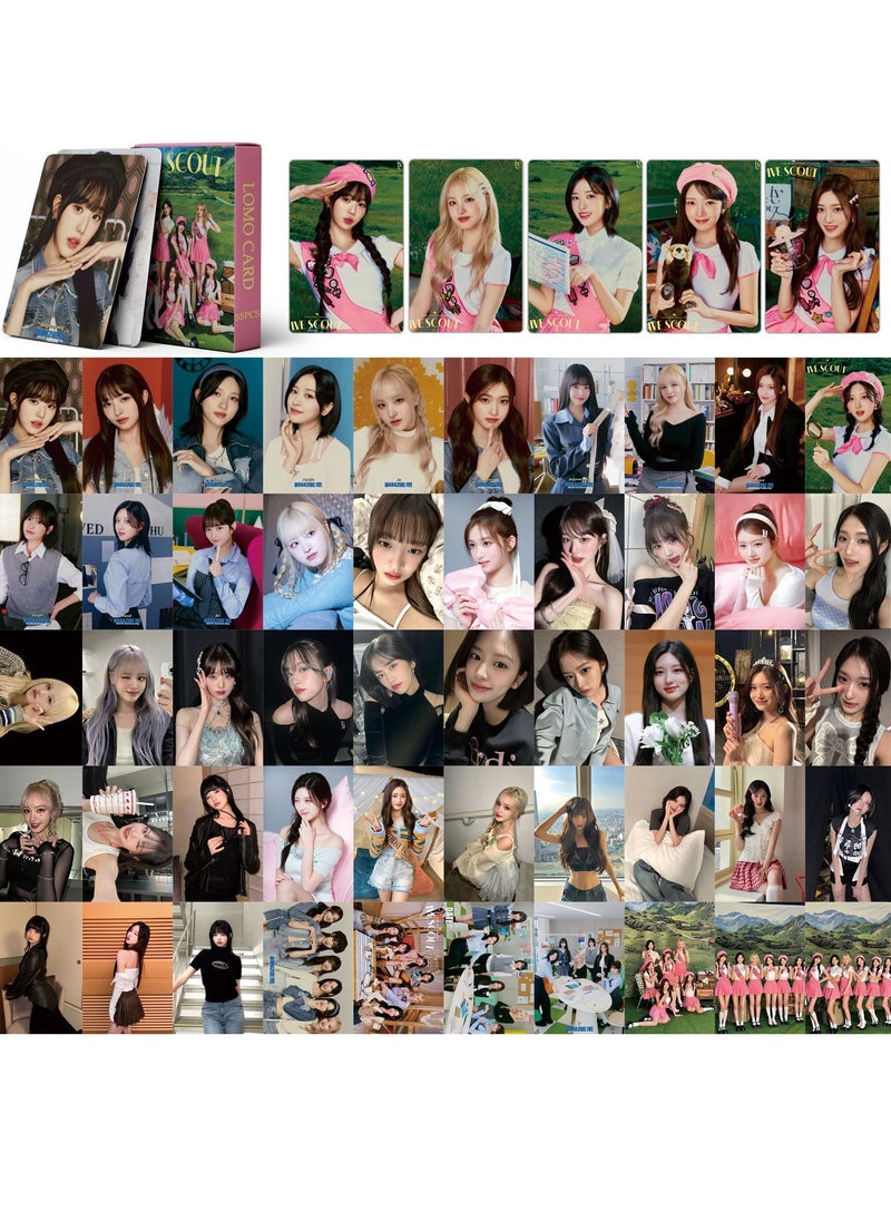 EHOME - 55Pcs  IVE 3rd OFFICIAL FAN CLUB DIVE' [IVE SCOUT] Lomo Card - Image 1