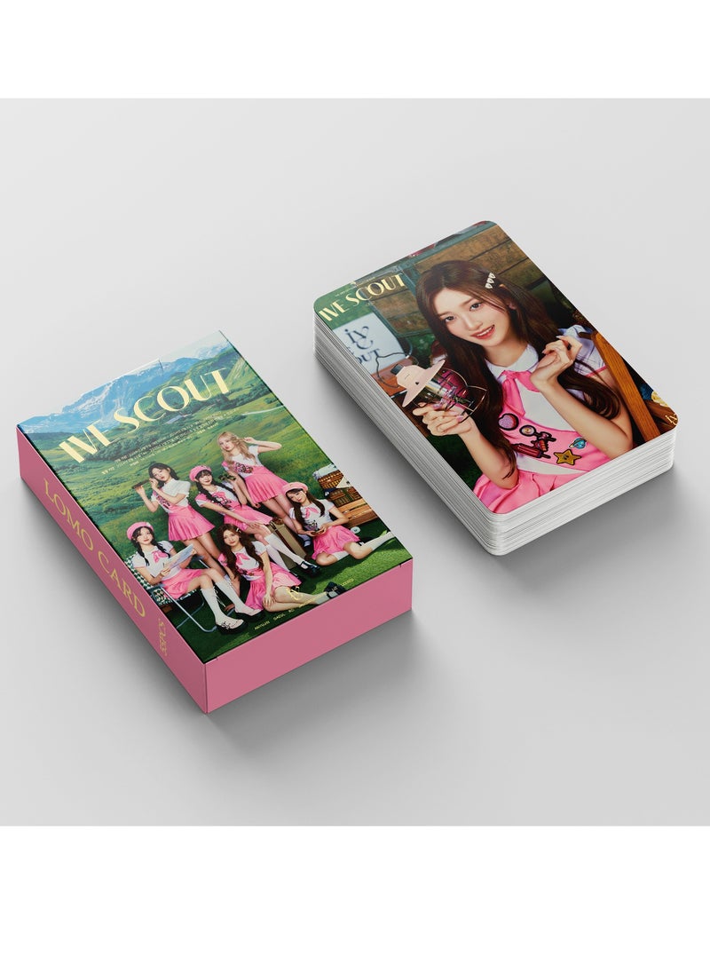 EHOME - 55Pcs  IVE 3rd OFFICIAL FAN CLUB DIVE' [IVE SCOUT] Lomo Card - Image 1