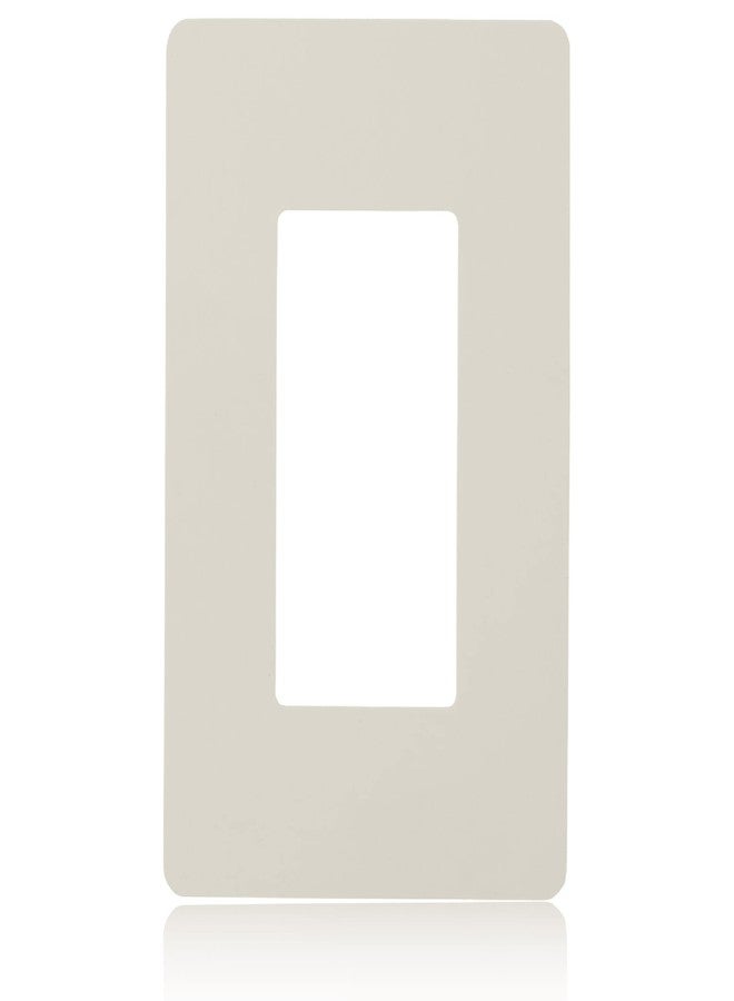 Faith 1-Gang Decorator Screwless Wall Plates Child Safe Outlet Covers, 4.68"H x 2.93" L, Fits GFCI, USB Receptacle, Dimmers, and Lighting Controls, ETL Listed, Light Almond - Image 1