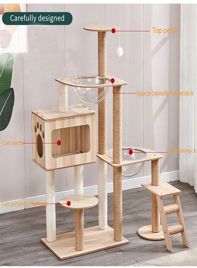 شجرة قطط متعددة الاستخدامات مع منصات متعددة - Image 2