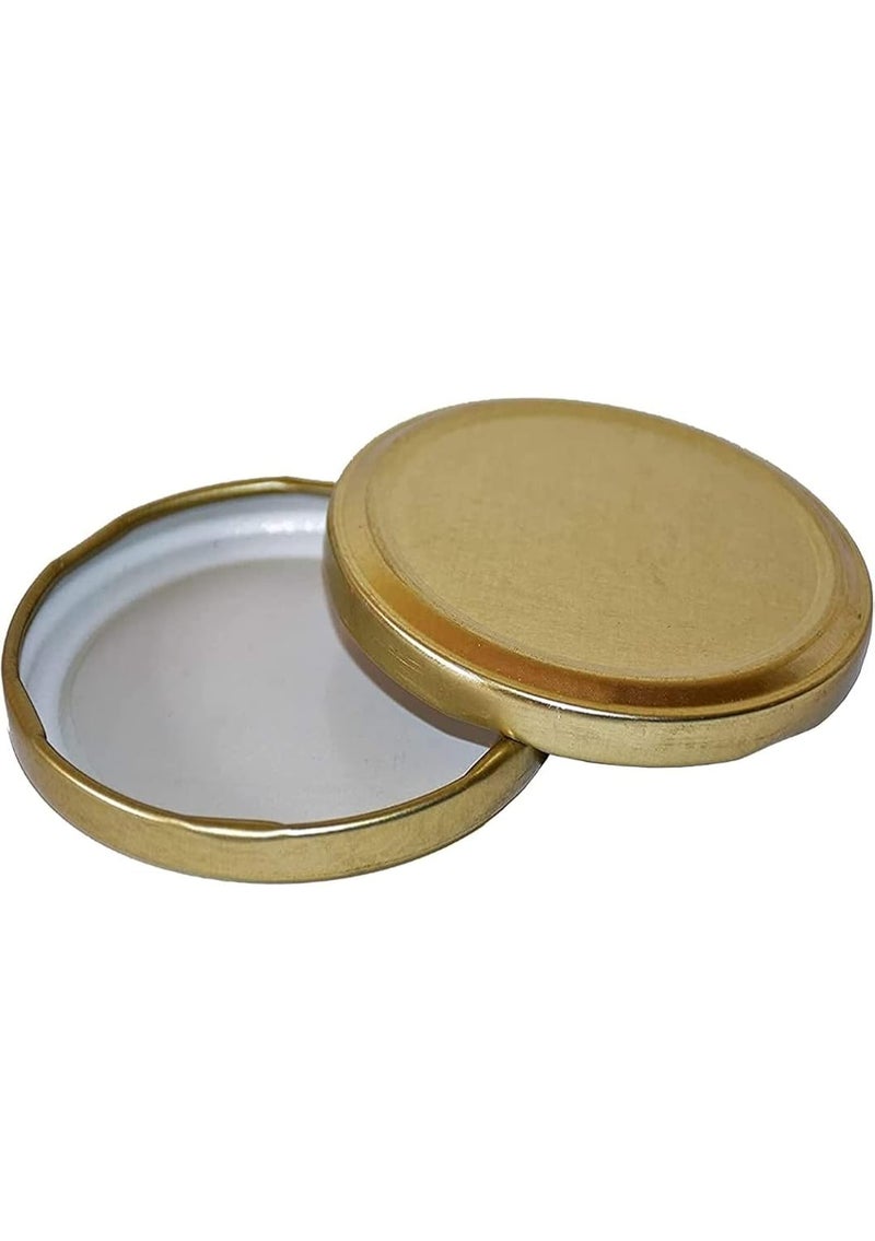 Pure Lids India Glass Jar Lids Only 63 mm For 63 mm Mouth Jars Rustproof Leak Proof Airtight Metal Cap Gold 6  - Image 4