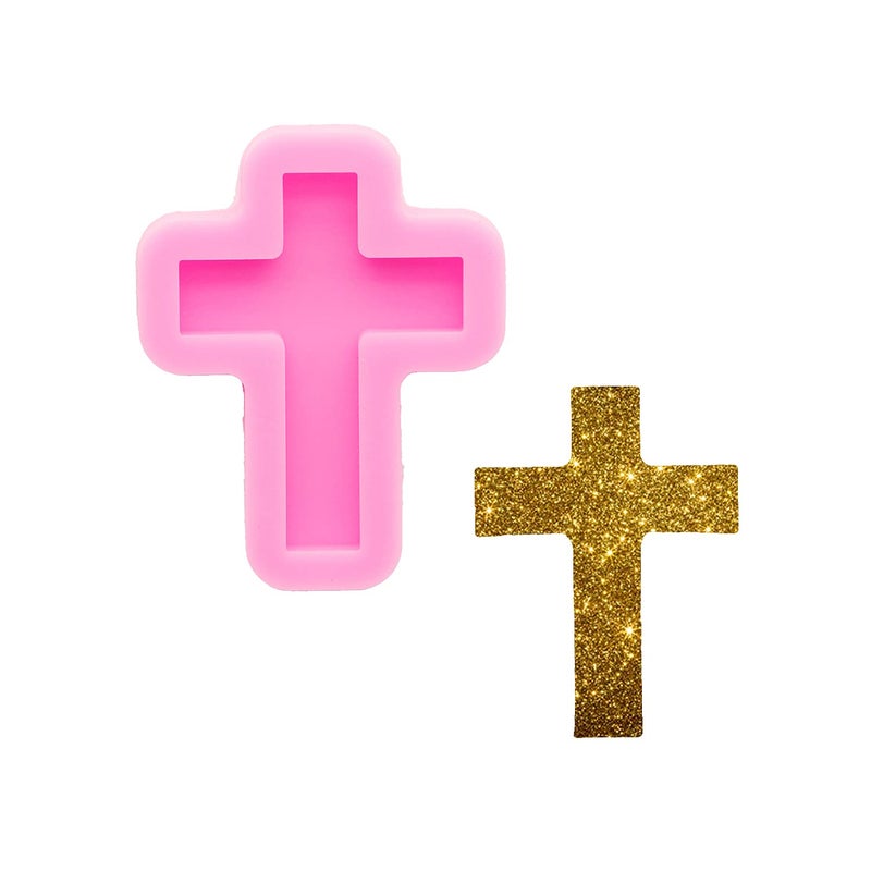 Angel Wings Mini Cross Shape Reusable Resin Silicone Molds Nonstick DIY Candy Desserts Gum Paste Ice Cream Fondant Mold Crystal Jelly Pudding Cupcake Baking Mold