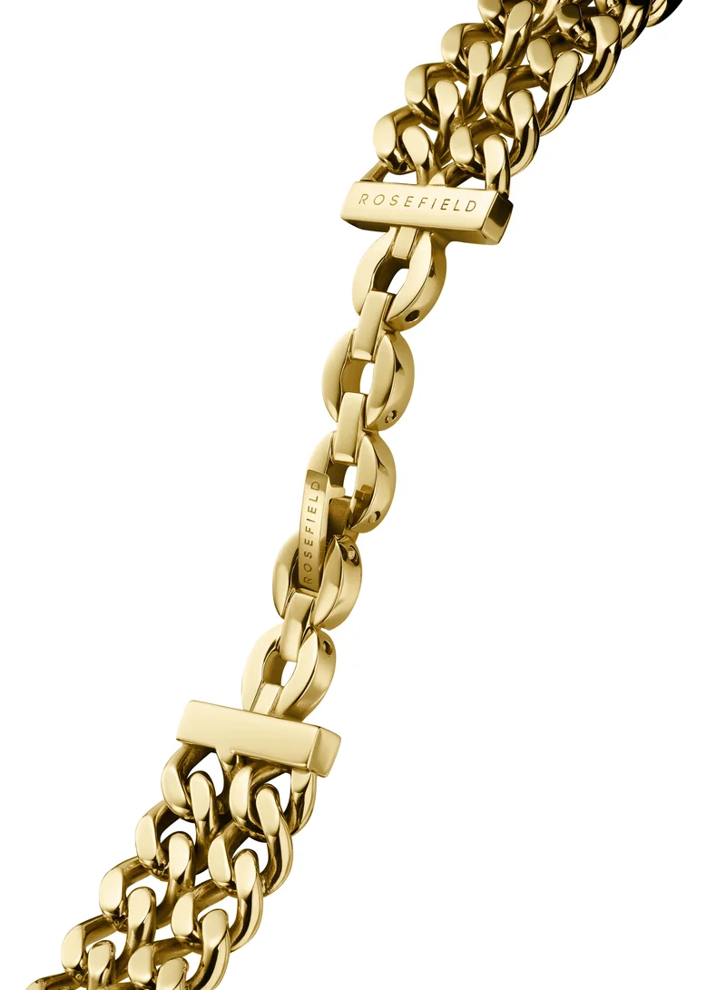 RoseField Rosefield Octagon XS Double Chain Studio Edition White Gold Women Watch - SWGSG-O76