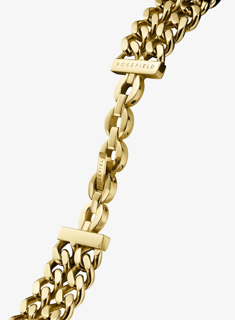 Rosefield  Rosefield Octagon XS Double Chain Studio Edition White Gold Women Watch - SWGSG-O76 for Women | Best Price UAE