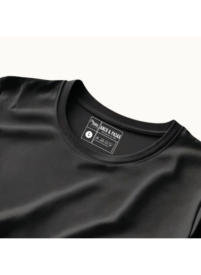 Anch & Pasax The Zebra Elegance –signature logo - T-Shirt for Men & Women | Available in Regular Fit | iconic logo | 100% Premium Cotton | Designed in UAE | 200 GSM | Soft Feel | Breathable | Mood-Based Daily Wear | Casual Essential | Unisex Designs - Image 5