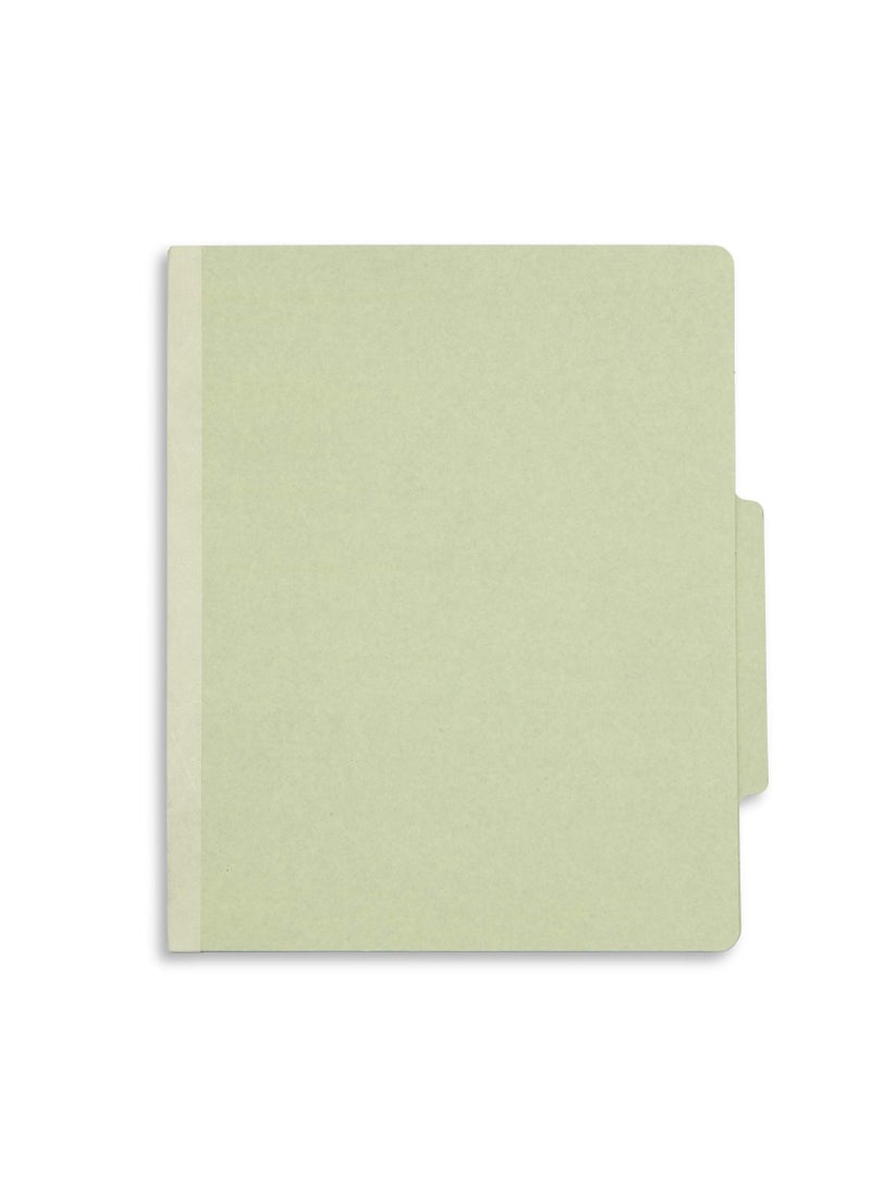 Blue Summit Supplies Blue Summit Supplies Green/Gray Classification Folders, Letter Size, 3 Dividers, with 2 Inch Tyvek Expansions, Classification Folders, 10 Pack  - Image 4