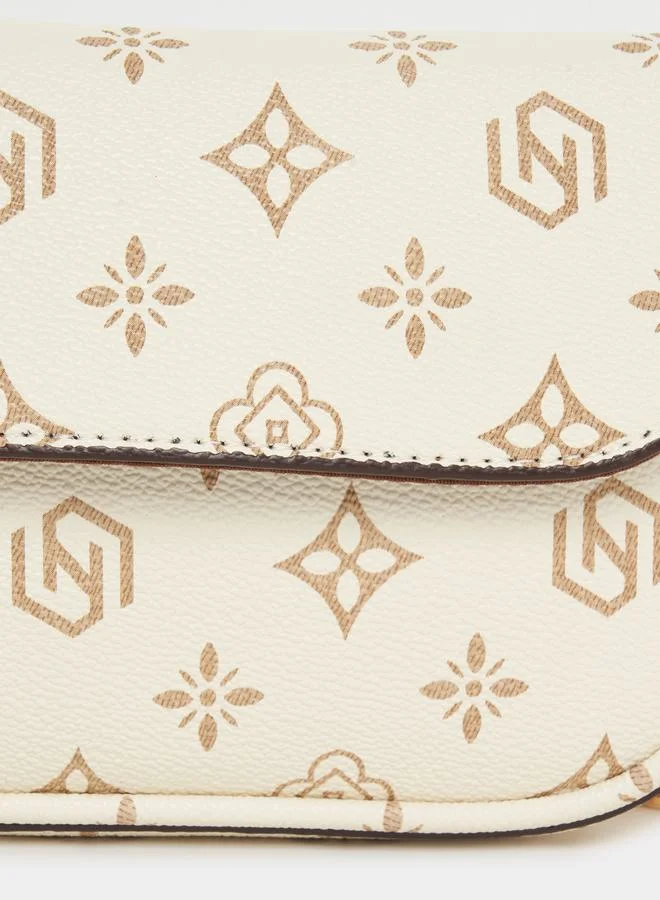 Styli Printed Mini Shoulder Bag with Adjustable Strap