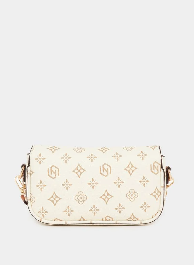 Styli Printed Mini Shoulder Bag with Adjustable Strap