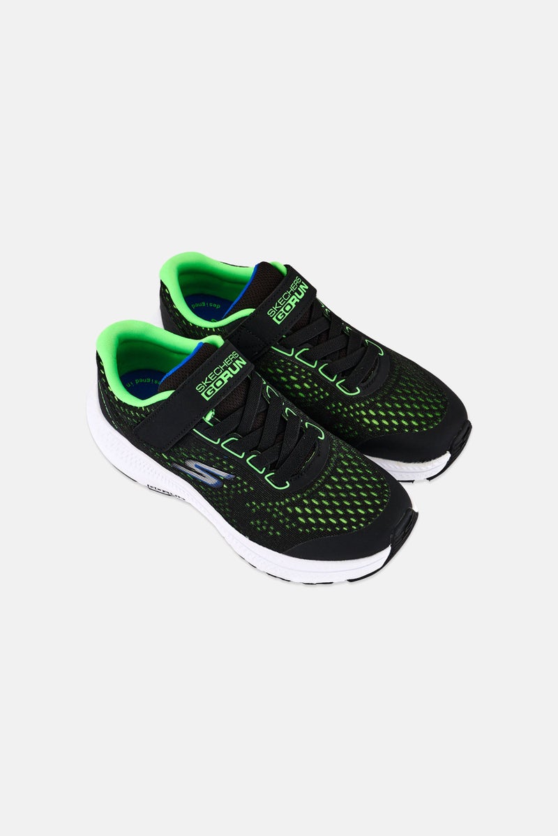 SKECHERS Kids Boy Go Run Consistent 2,0 Velcro Closure Running Shoes, Black - Image 2
