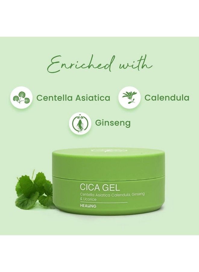 Earth Rhythm - Cica Gel With Centella Asiatica Calendula Ginseng & Licorice For Oily Acne Prone Skin & Sensitive Skin Type 100Gm - Image 1