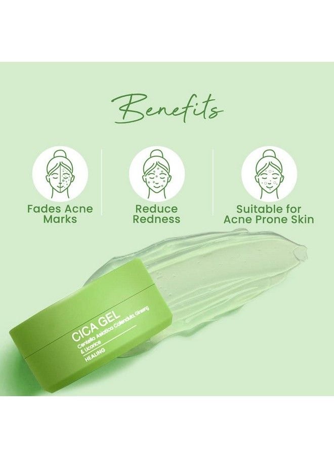 Earth Rhythm - Cica Gel With Centella Asiatica Calendula Ginseng & Licorice For Oily Acne Prone Skin & Sensitive Skin Type 100Gm - Image 1