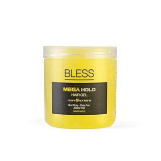 BLESS Curly Hold Hair Gel, Natural Look Styling, For All Hair Types, With Aloe Vera Extract, Panthenol Enriched, 250ml (250, MEGA HOLD)